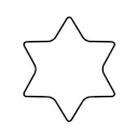 Vorschaubild Kaiser Ausstechform Stern 6-zackig 8 cm