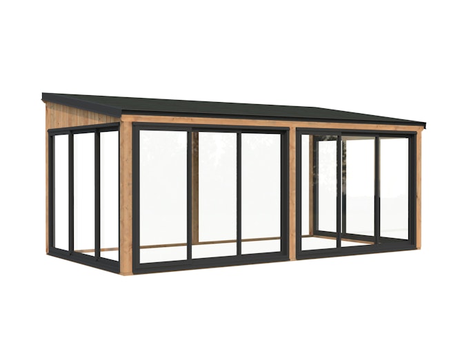 Palmako Glashaus Lumi 16,2 m² (Wintergartenanbau) - Slide