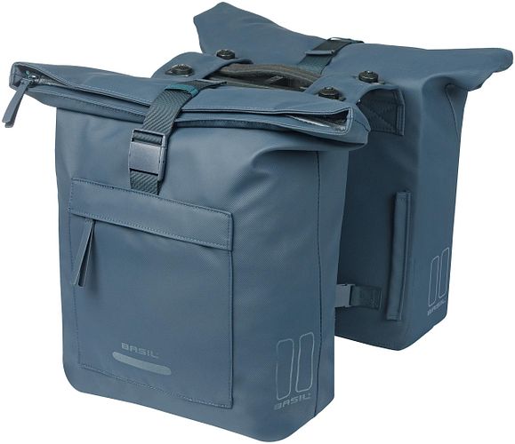 Basil Doppeltasche Brooklyn MIK 2.0 blau
