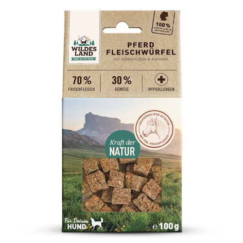 Wildes Land Fleischwürfel Hunde Snack