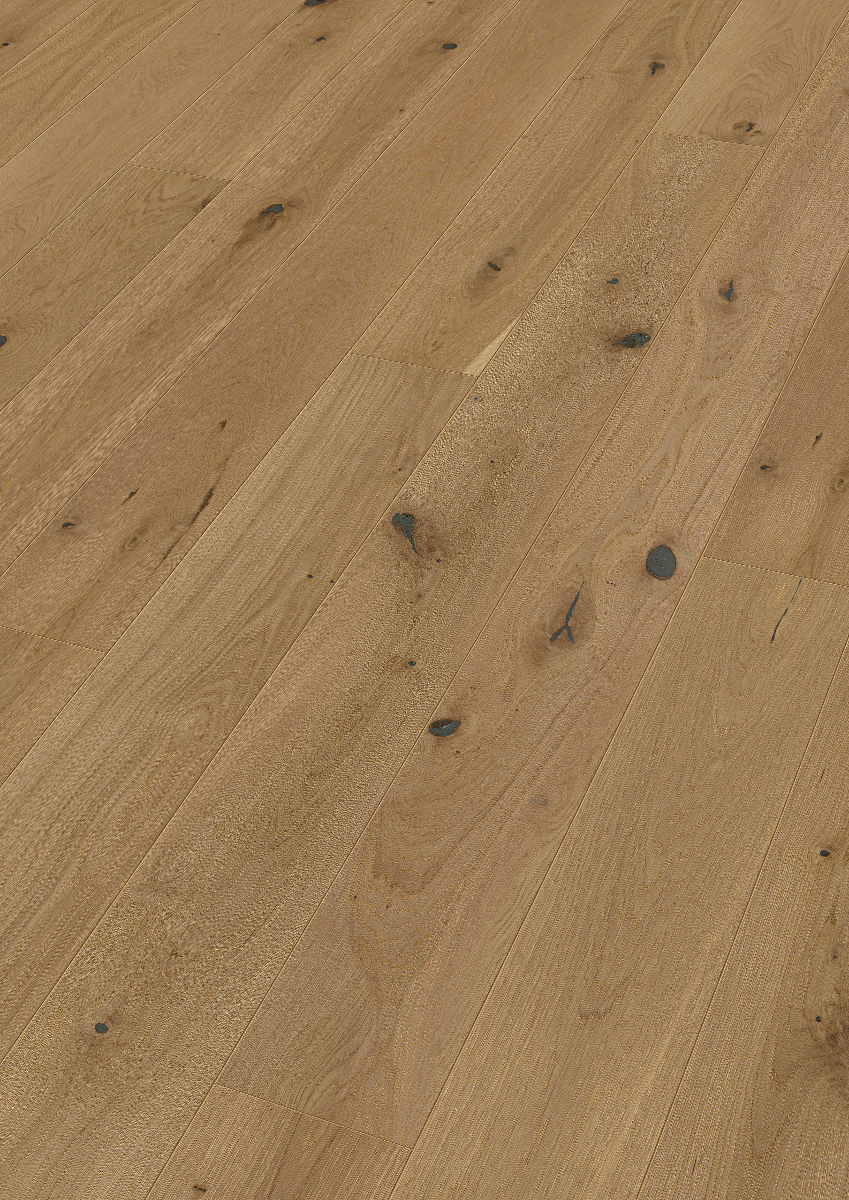 MEISTER Parkettboden longlife PD 400 2200 x 180 x 13 mm 9019 Eiche authentic greige gebürstet ultramattlackiert