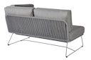 Vorschaubild Diamond Garden 2er Loungesofa MILOS rechts, Edelstahl Dunkelgrau / Rope / Sunproof (100 % Polypropylen)