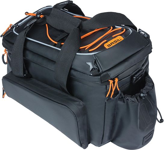 Basil Gepäckträgertasche Miles XL Pro schwarz black orange