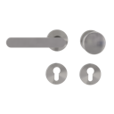 Vorschaubild Griffwerk Wechselgarnitur VAYA 291 AVUS fast2fix Fast2Fix Rosetten rund Knopf R2 Samtgrau L