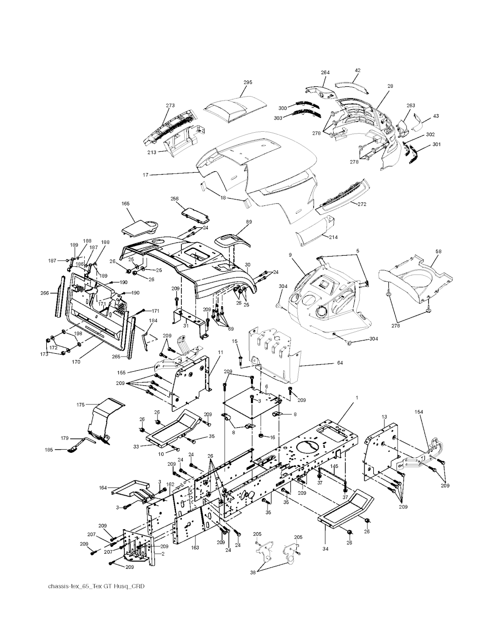 Explosionszeichnung Ersatzteile