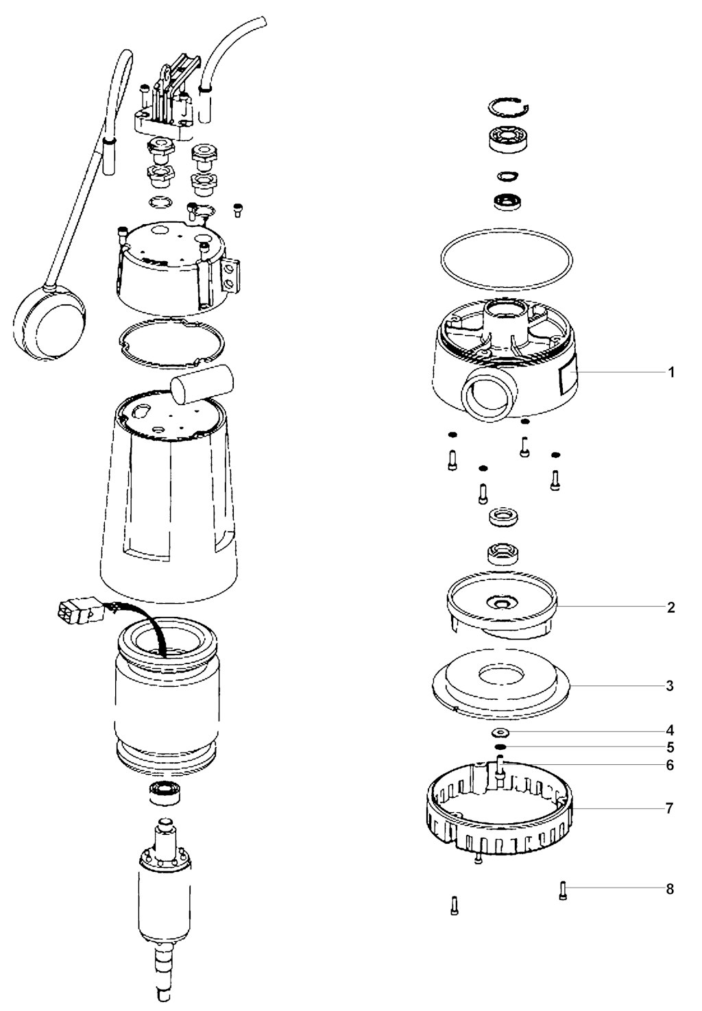 Explosionszeichnung Ersatzteile