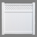 T&J ELDORADO-Line Kunststoffzaun, Grundelement 175 x 180 cm, PVC weiß, kartonverpackt