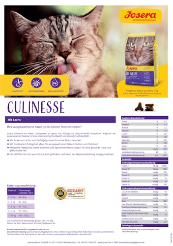 Josera Adult Culinesse Katzentrockenfutter