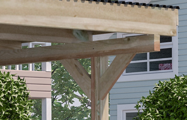 Weka Doppelcarport 616 A mit Rundbogen