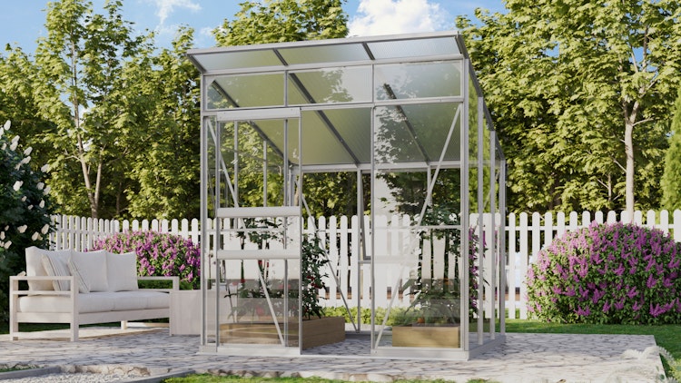 Vitavia Gewächshaus Fokus 4450 inkl. Stahlfundamentrahmen - 3,7 m²