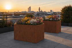 Premium Hochbeet aus Cortenstahl mit Rostpatina 120 x 80 x 75 cm