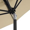 Vorschaubild doppler Mittelmastschirm LIFE 180 Lift, Aluminium Anthrazit / 100 % Polyester 180 g/m²