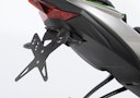 Vorschaubild PROTECH X-SHAPE Kennzeichenhalter SET mit Reflektor und Beleuchtung Alu & Stahl Schwarz für KAWASAKI ZX-6R