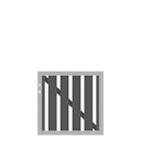 Vorschaubild Traumgarten RAJA WPC ALU XL Anthrazit Einzeltor, 980 x 950 mm