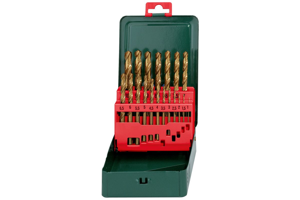 Metabo HSS-TiN-Bohrerkassette"SP"19-teilig
