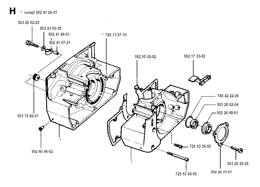 Explosionszeichnung Ersatzteile