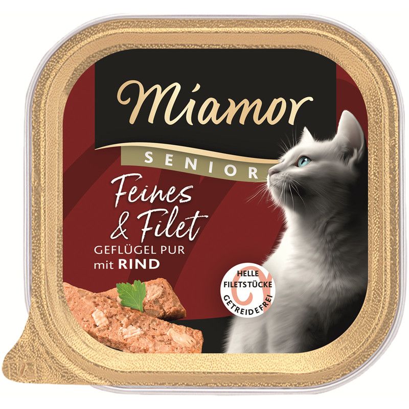 Miamor Feine Filets Senior 100g-Schale Katzennassfutter
