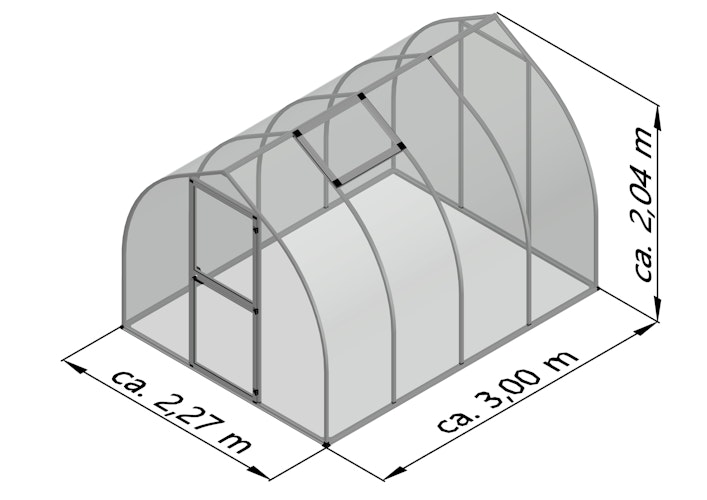 KGT Gewächshaus Rhodo Typ IV