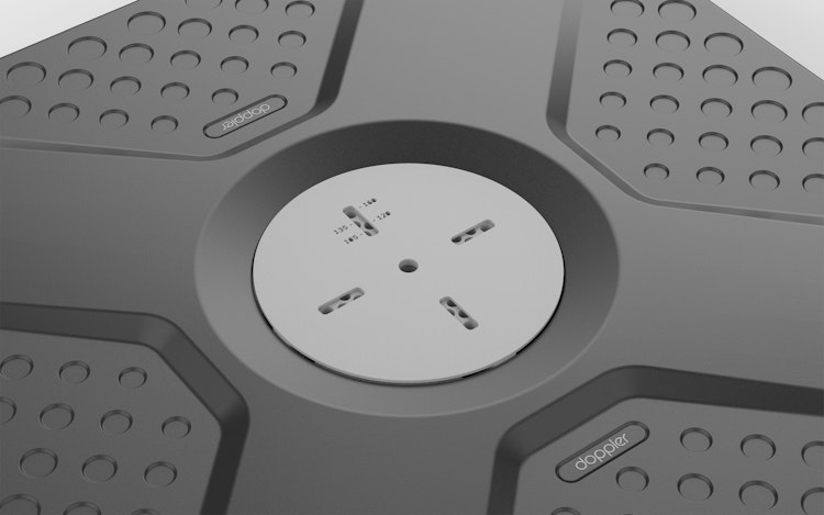 doppler Rollsockel-Rahmen ACTIVE EASY PUSH, Stahl / Kunststoff Anthrazit