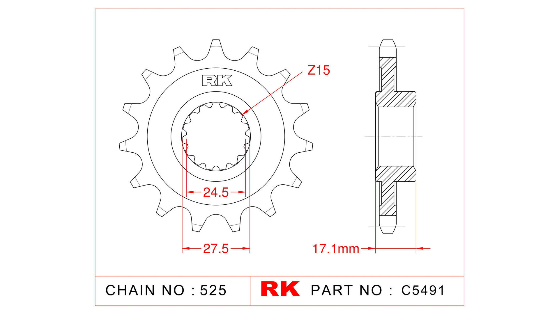 RK Antriebsritzel 5491