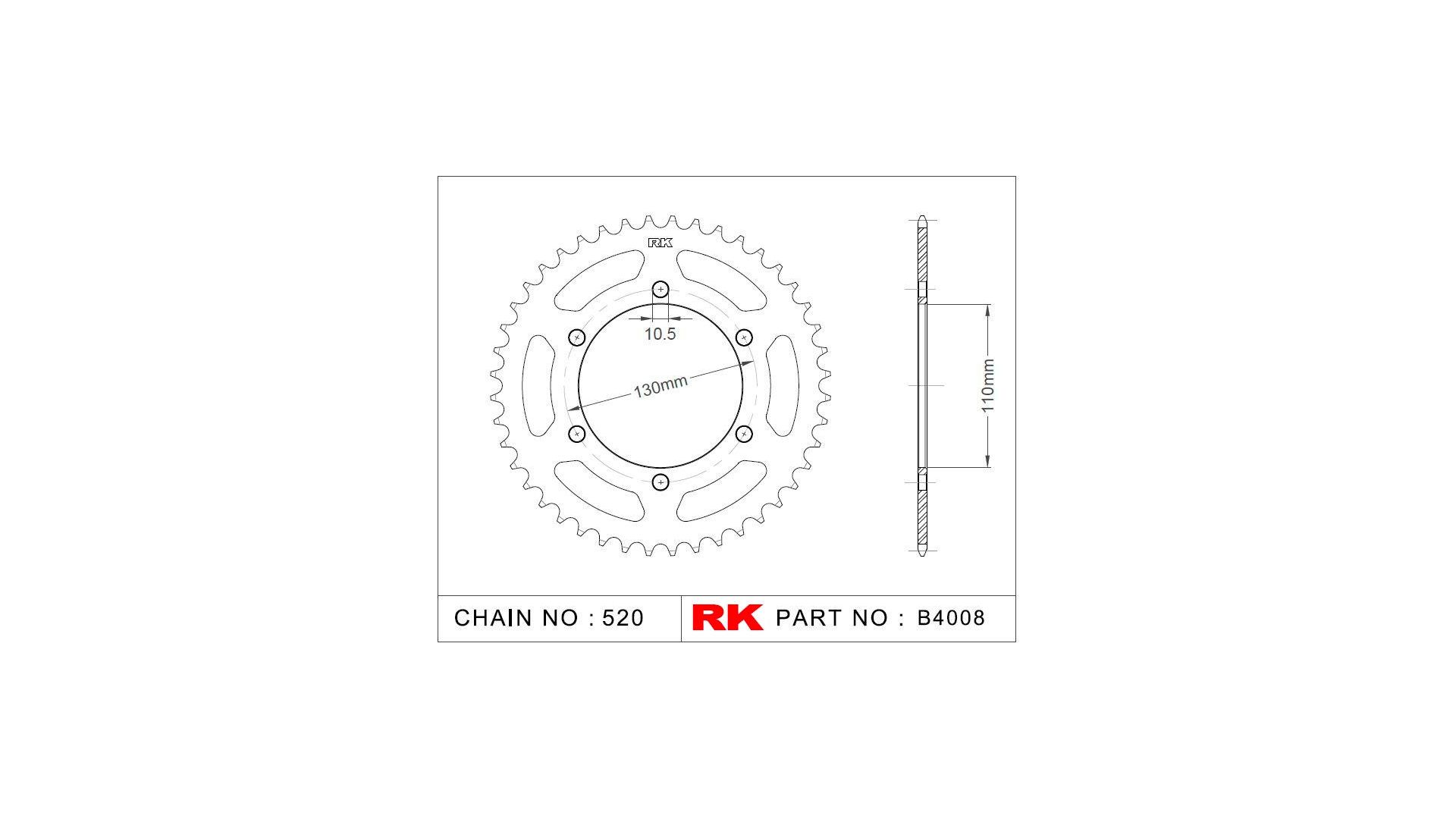 RK Kettenrad 4008 42 Zähne