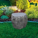 Vorschaubild Gardenforma Sitzhocker Boulder in grauer Findlings-Optik aus Faserbeton