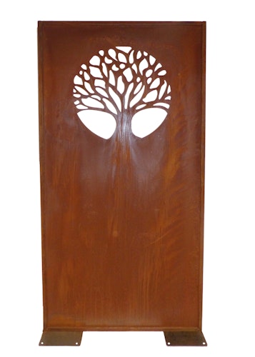 Badeko Parawand „Lebensbaum“ in Edelrostoptik