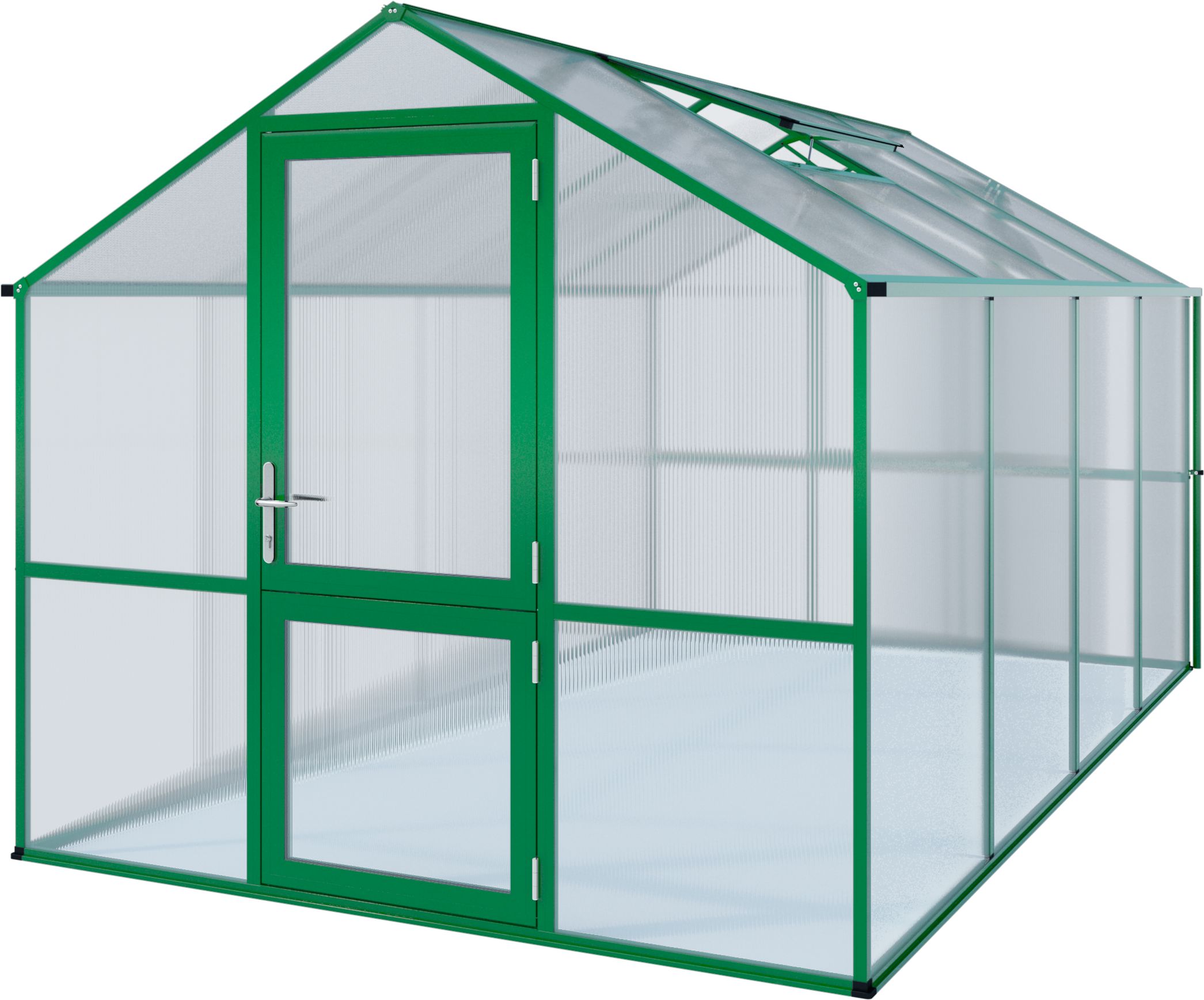 KGT Gewächshaus Rose Typ IV-moosgrün-2,33 x 4,29 m