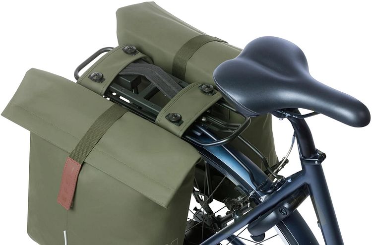 Basil City Double Pannier Bag Doppeltasche grün moss green MIK 2.0