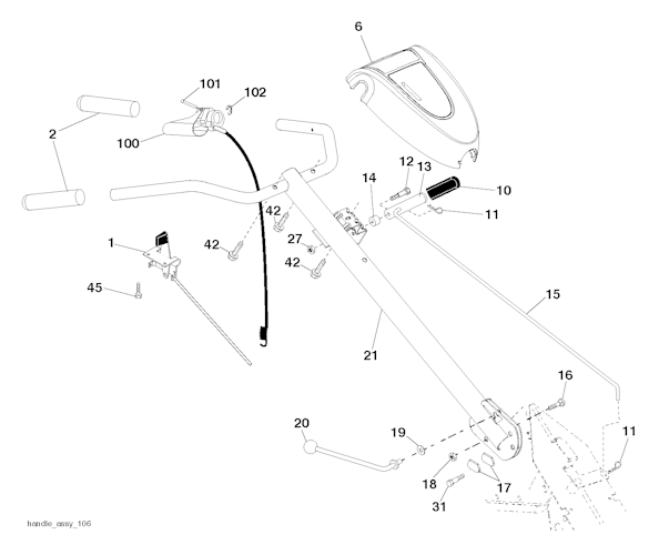 Husqvarna Motorhacken 96093002500 DRT900
