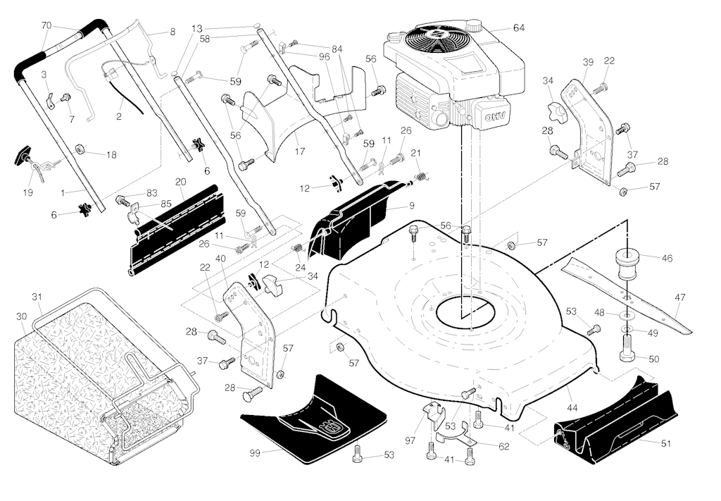 Explosionszeichnung Ersatzteile