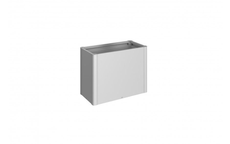 Biohort HochBeet 102 x 53 x 77 cm (Gr. 1x0,5) silber-metallic
