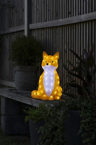 Konstsmide Weihnachtsbeleuchtung  LED Acryl Fuchs sitzend