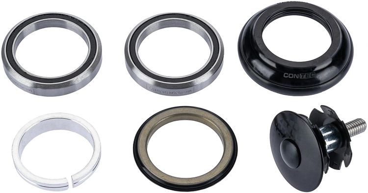CONTEC Steuersatz IHS-10 1 1/8 Zoll schwarz innen 0 mm (Cane Creek Standard)