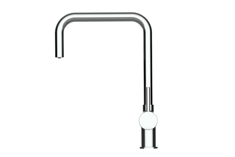 NIEDERDRUCK 3 Wege Wasserhahn Küchenarmatur, Edelstahl Massiv, 360° schwenkbarem N-Auslauf, Hochglanz Poliert