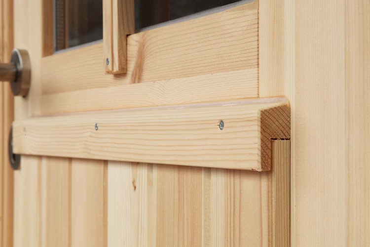 Wolff Finnhaus Gartenhaus Gerätehaus Pulti 34-B  Typ 2 mit 300 cm Seitendach C