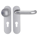 Vorschaubild GRIFFWERK Wechselgarnitur ALESSIA PROF Schraubtechnik GK4 Kurzschild rund Knopf R2 Edelstahl matt R