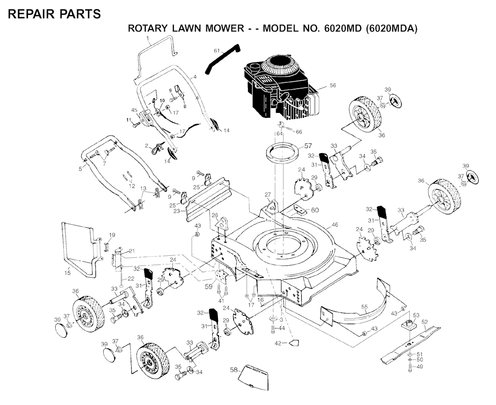 Explosionszeichnung Ersatzteile