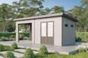 Wolff Finnhaus WPC Gartenhaus Tona 6024 - 28 mm
