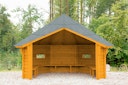Wolff Finnhaus Wetterschutzhütte / Grillhütte Wanja 3327 XL 45