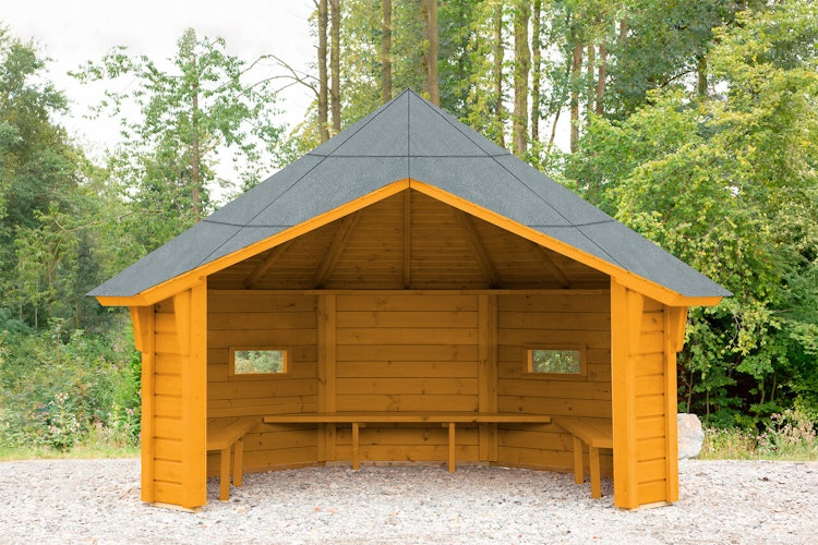 Wolff Finnhaus Wetterschutzhütte / Grillhütte Wanja 3327 XL 45