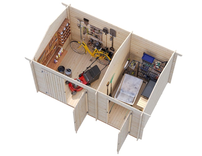 Palmako Gerätehaus Jari 8,9 m² - 28 mm