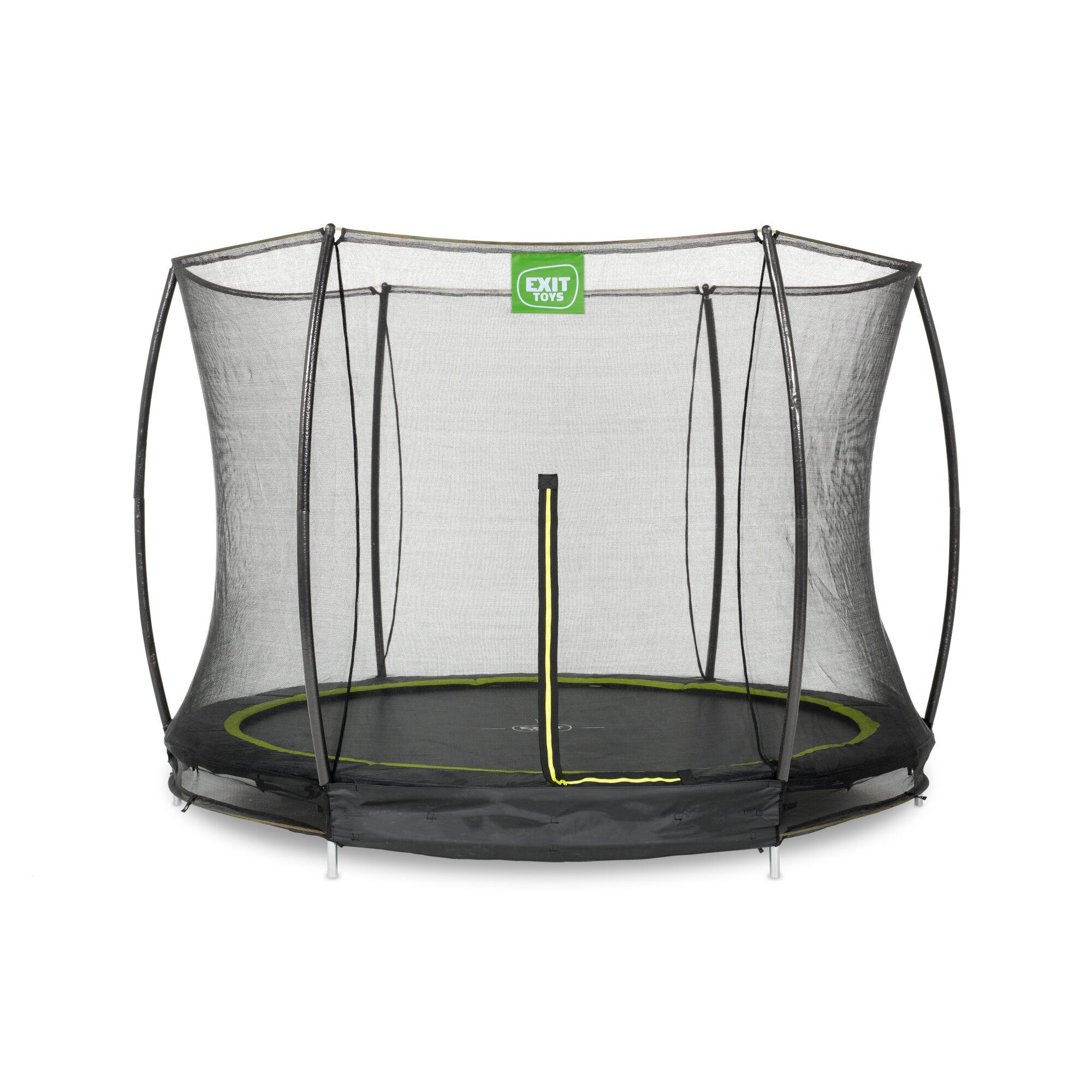 Exit Silhouette Bodentrampolin mit Sicherheitsnetz-Ø 244 cm