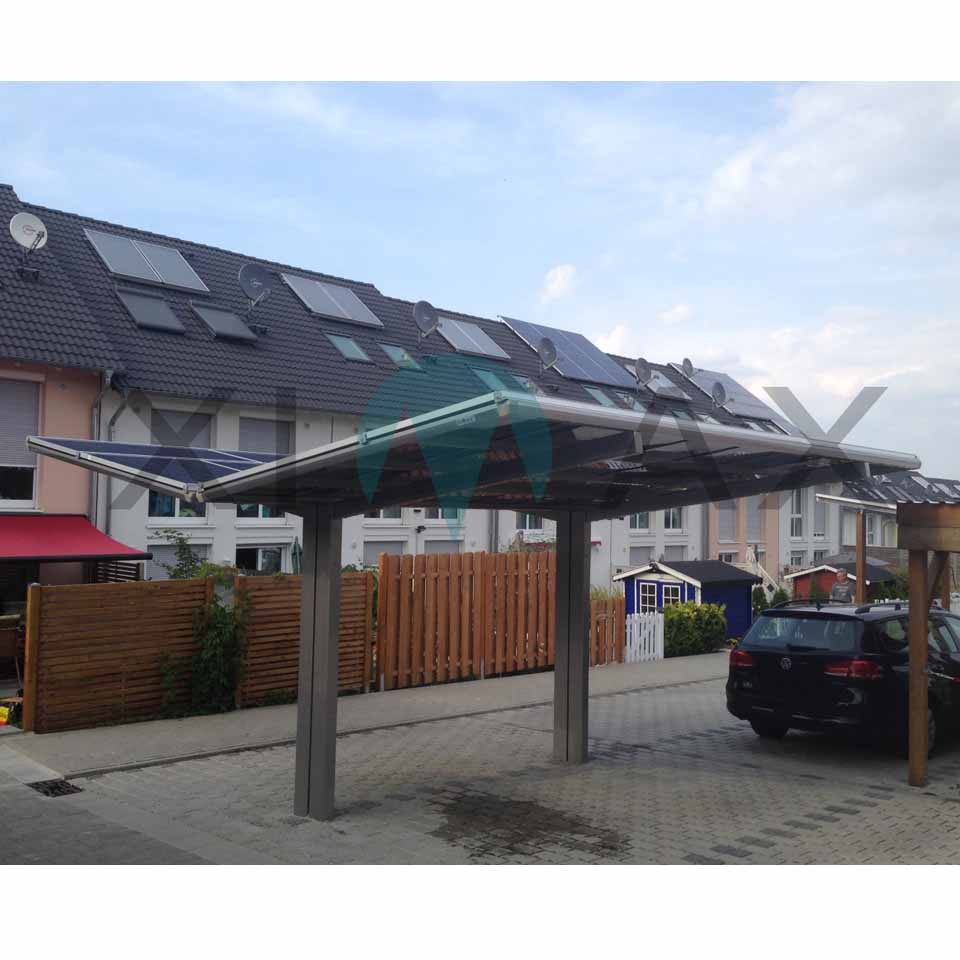 Ximax Carport Linea Typ 80 Y-Ausführung 555 x 547 cm Edelstahl-Look