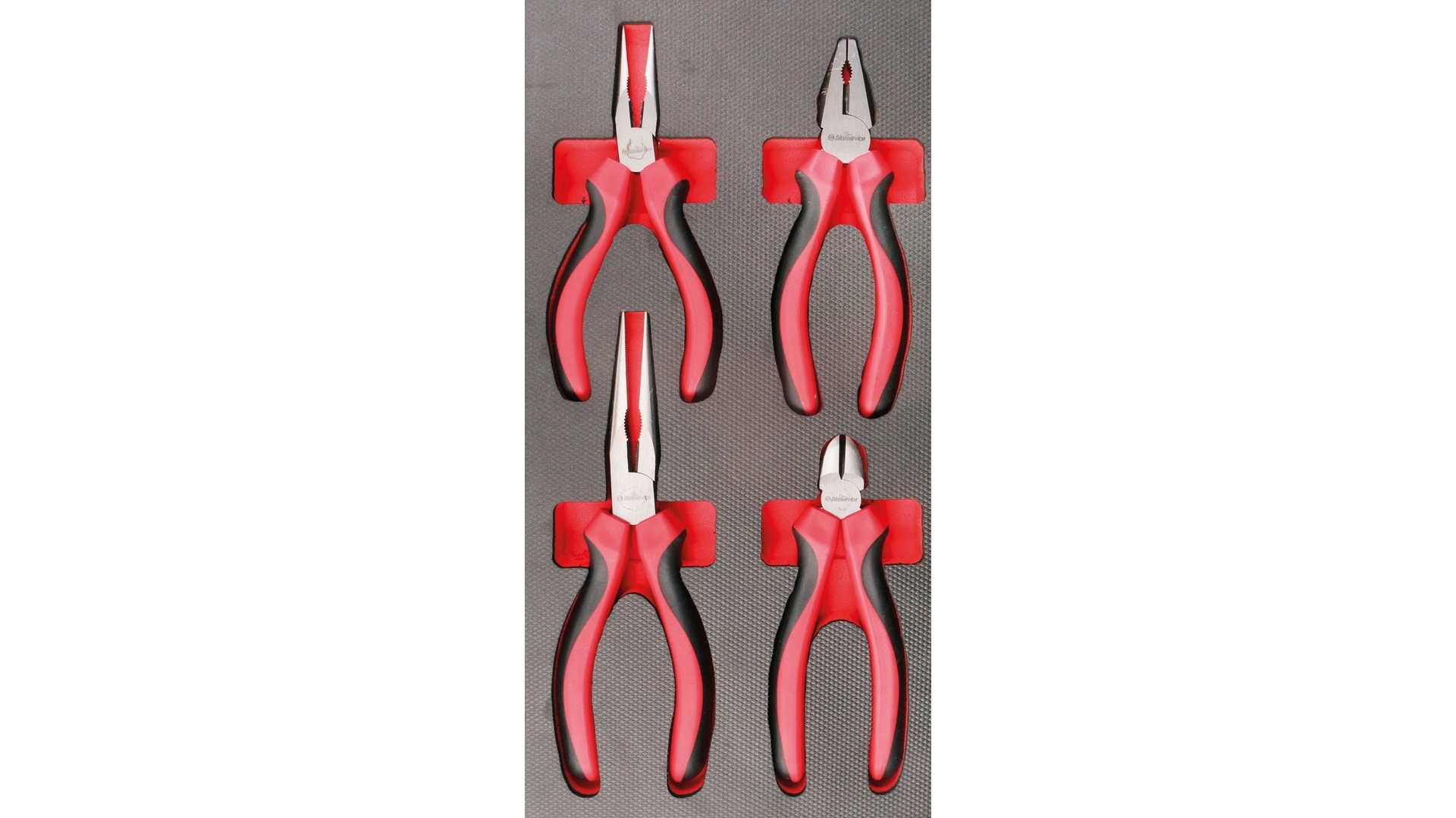 Bikeservice Moduleinlage Zange Flachrund-, Kombizange und Seitenschneider, 4-teilig