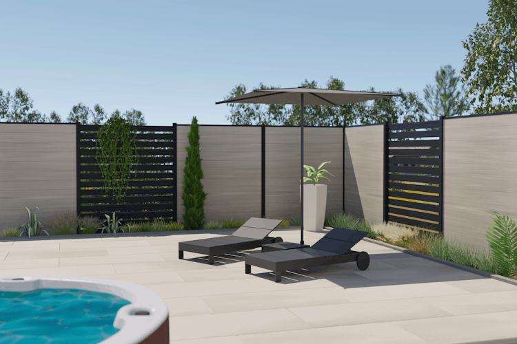 Fiberdeck BOSTON WPC PREMIUM Zaunprofil