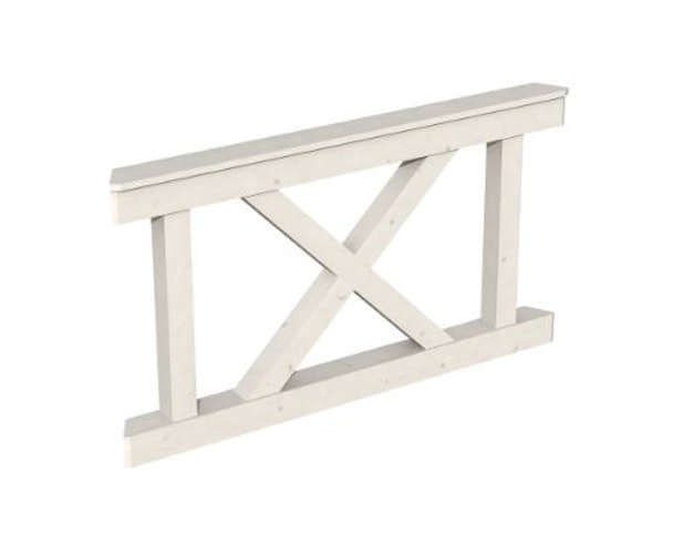 Skan Holz Brüstung Andreaskreuze für Pavillon Versailles