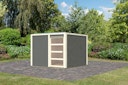 Karibu Gartenhaus Qubic 2 mit Schiebetür - 19 mm