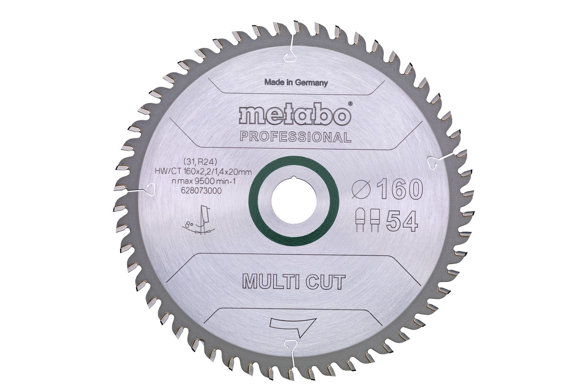 Metabo Sägeblatt "multi cut - professional"150x2,4/1,6x20Z36 WZ 10°