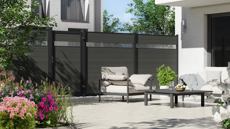 TraumGarten System WPC Platinum Universal-Einzeltor 98 x 180 cm